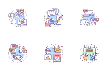 Ciberbullying Icon Pack