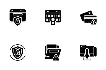 Delitos cibernéticos Icon Pack