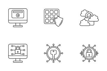 La seguridad cibernética Paquete de Iconos