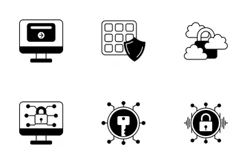 La seguridad cibernética Paquete de Iconos