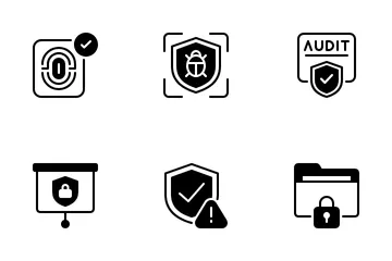 La seguridad cibernética Icon Pack