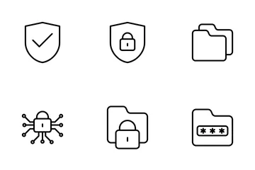 La seguridad cibernética Paquete de Iconos