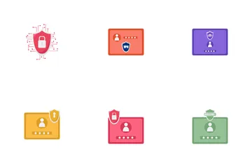 La seguridad cibernética Icon Pack