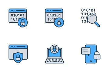 Seguridad cibernética Vol-1 Paquete de Iconos