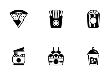 Cibo di strada Icon Pack