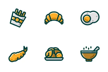 Cibo occidentale Icon Pack