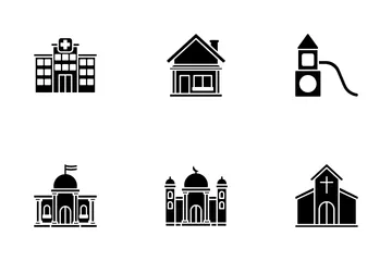 Instalações da cidade Pacote de Ícones