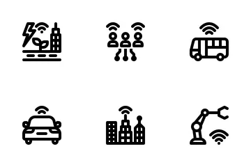 Cidade inteligente Pacote de Ícones