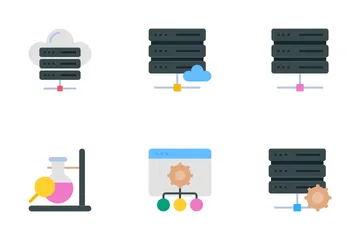 Ciência de Big Data Icon Pack