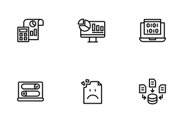 Ciencia de los datos Paquete de Iconos