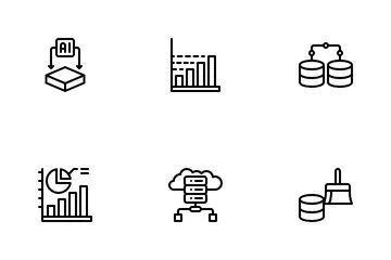 Ciencia de los datos Paquete de Iconos