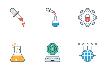 Ciencia y tecnología médicas Paquete de Iconos