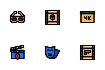 Cine Paquete de Iconos