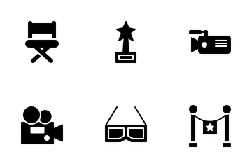 Cinema And Photograph Icon Pack