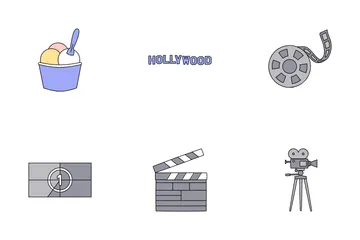 Cinema e Cinema Pacote de Ícones