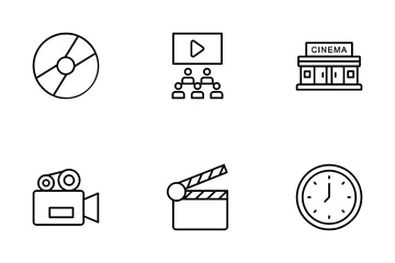 Cinema Line Icon Pack