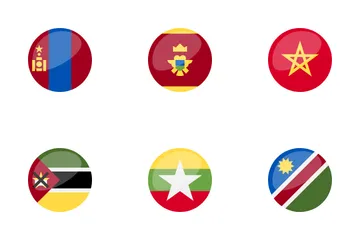 Circle Country Flag Icon Pack