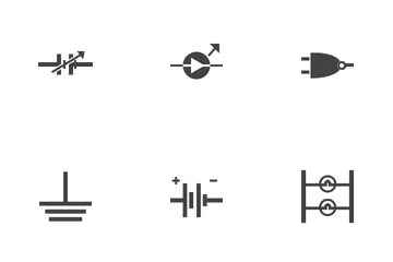 Circuitos eléctricos Paquete de Iconos