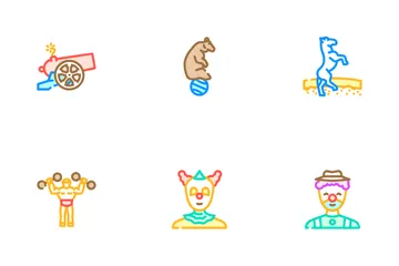 Circus Carnival Vintage Show Icon Pack