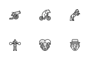 Circus Carnival Vintage Show Icon Pack