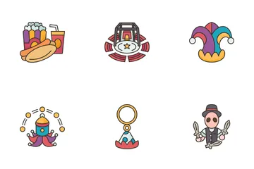 Circus Element Icon Pack