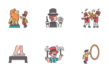 Circus Performer Icon Pack