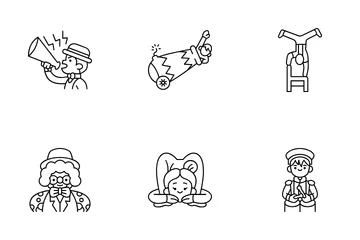 Circus Performer Icon Pack