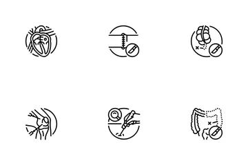 Cirurgia médica Pacote de Ícones