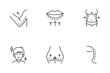 Cirurgia plástica Pacote de Ícones