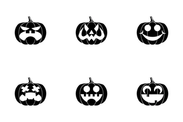 Glyphes de citrouilles Pack d'Icônes