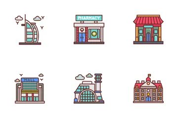 City Buildings Icon Pack