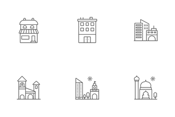 City Buildings Icon Pack