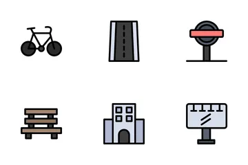 City Element Collection Icon Pack