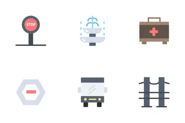City Element Collection Icon Pack