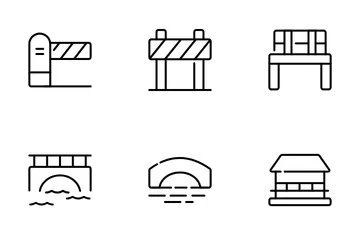 City Elements Line .V.2 Icon Pack
