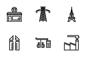 City Outline Icon Pack