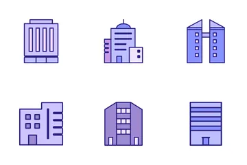 Cityscape Building Icon Pack