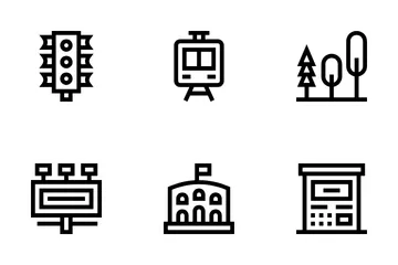 Ciudad Paquete de Iconos