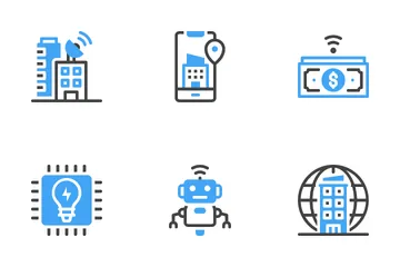 Ciudad inteligente Paquete de Iconos