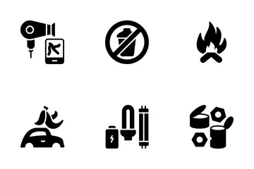 Clasificación de residuos Icon Pack