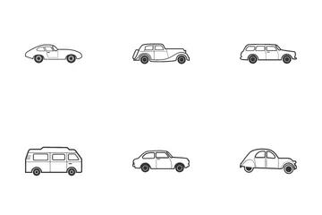 Classic And Retro Car Icon Pack