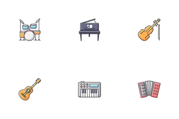 Classical Musical Instrument Icon Pack