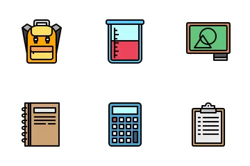 Classroom Objects Icon Pack