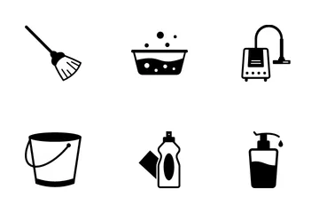 Cleaning And Laundry Icon Pack