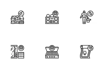 Cleaning Building And Equipment Icon Pack