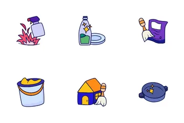 Cleaning Business Icon Pack