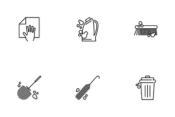 Cleaning Equipment Icon Pack