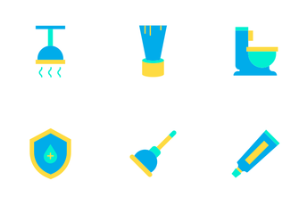 Cleaning Equipment Icon Pack