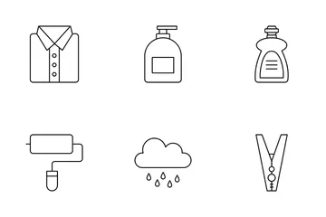 Cleaning Equipment Icon Pack
