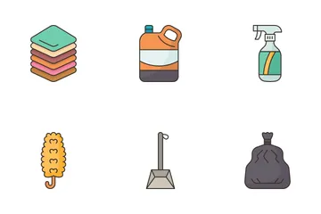 Cleaning Supplies Icon Pack